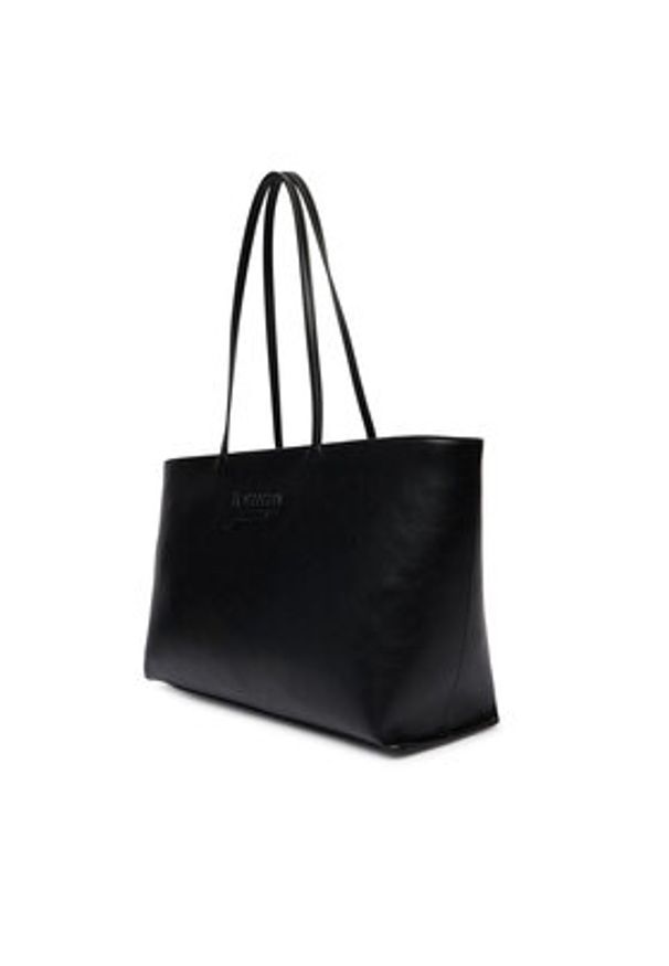 Tommy Jeans Torebka Tjw Must Tote AW0AW18455 Czarny. Kolor: czarny. Materiał: skórzane