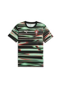 Puma - Męska koszulka przedmeczowa Portugalia PUMA Black White. Kolor: biały, czarny, wielokolorowy #1