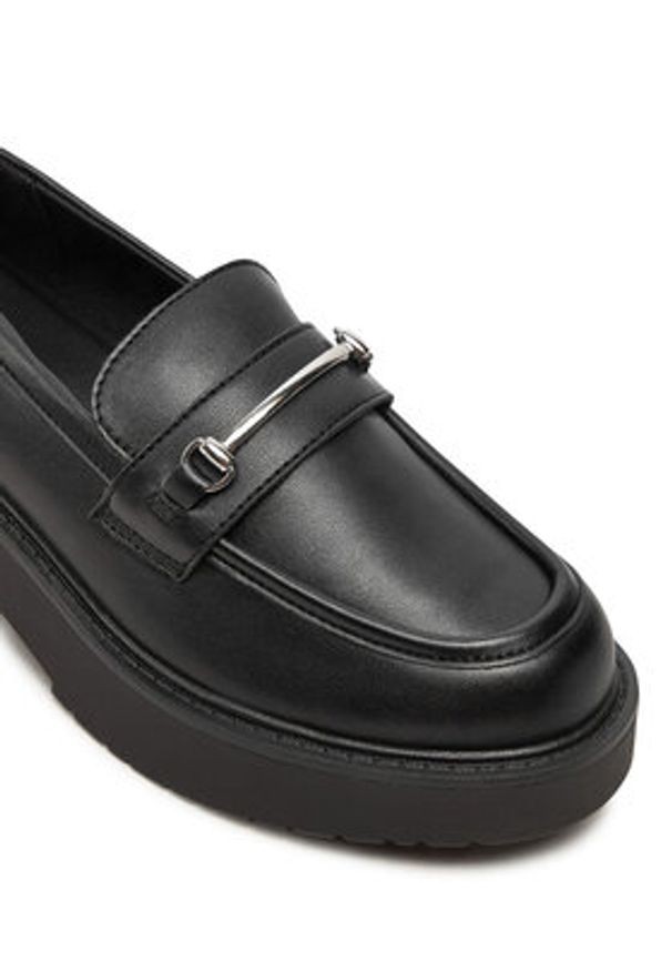 Aldo Loafersy Grundgens 13804483 Czarny. Kolor: czarny. Materiał: skóra