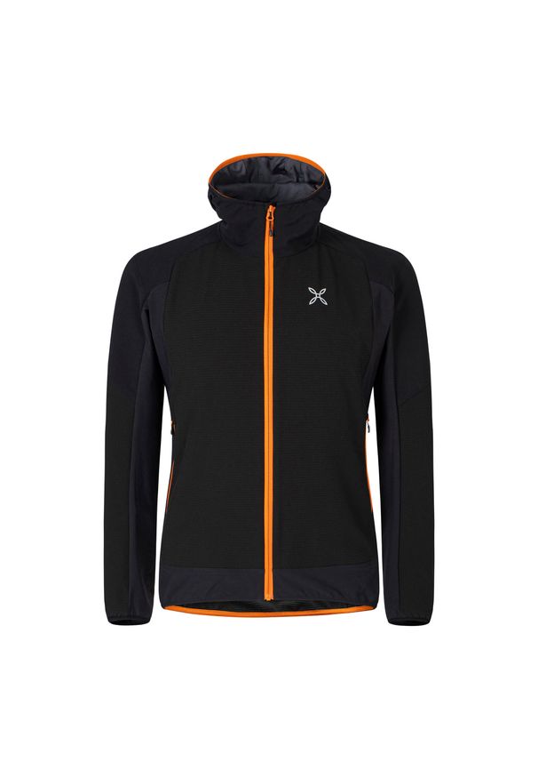 MONTURA - Kurtka przeciwwiatrowa męska Montura Premium Wind Hoody. Kolor: czarny. Sport: turystyka piesza