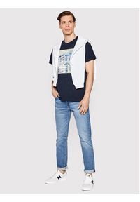 Pepe Jeans T-Shirt Teller PM508377 Granatowy Regular Fit. Kolor: niebieski. Materiał: bawełna #3