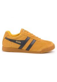 Buty do chodzenia męskie Gola Harrier Suede. Zapięcie: sznurówki. Kolor: wielokolorowy, niebieski. Materiał: zamsz, materiał. Szerokość cholewki: normalna. Sport: turystyka piesza