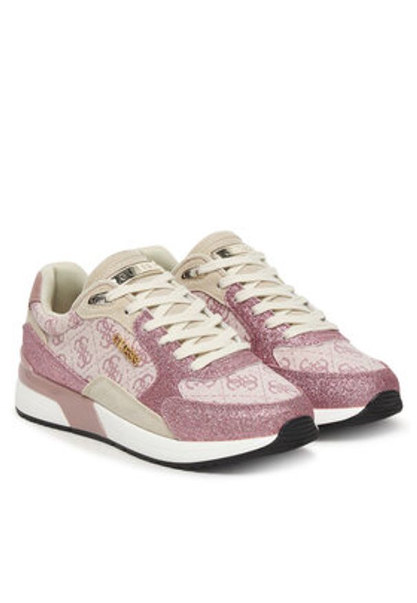 Guess Sneakersy FLJM19 FAL12 Różowy. Kolor: różowy. Materiał: skóra