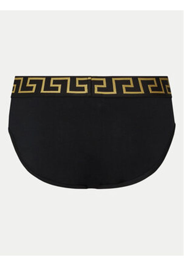 VERSACE - Versace Slipy AU10027 1A10011 Czarny. Kolor: czarny. Materiał: bawełna