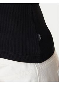 Guess Jeans T-Shirt W6RP21 KA0H1 Czarny Slim Fit. Kolor: czarny. Materiał: bawełna #5