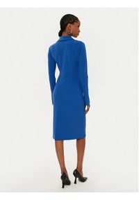 Patrizia Pepe Sukienka koktajlowa 8A1452/J129-CA37 Niebieski Slim Fit. Kolor: niebieski. Materiał: syntetyk. Styl: wizytowy #3