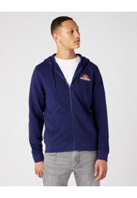 Wrangler - WRANGLER ZIP THRU RAINBOW MĘSKA BLUZA ROZPINANA LOGO MEDIEVAL BLUE W6J0ILX9I 112146207 #1