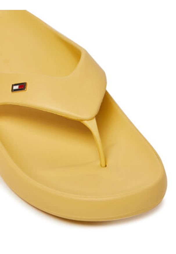 TOMMY HILFIGER - Tommy Hilfiger Japonki Comfort Beach Sandal FW0FW08522 Żółty. Kolor: żółty
