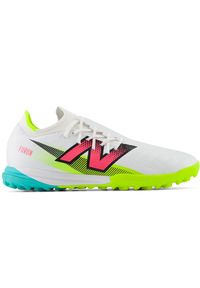 Turfy męskie New Balance FURON PRO TF V7+ SF1TH75 – białe. Kolor: biały. Materiał: włókno. Szerokość cholewki: normalna. Sezon: zima #1