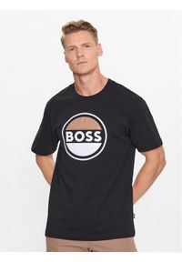 BOSS - Boss T-Shirt 50496223 Czarny Regular Fit. Kolor: czarny. Materiał: bawełna #1