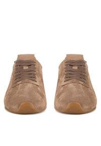 Gino Rossi Sneakersy AYA-110125 Brązowy. Kolor: brązowy. Materiał: zamsz, skóra