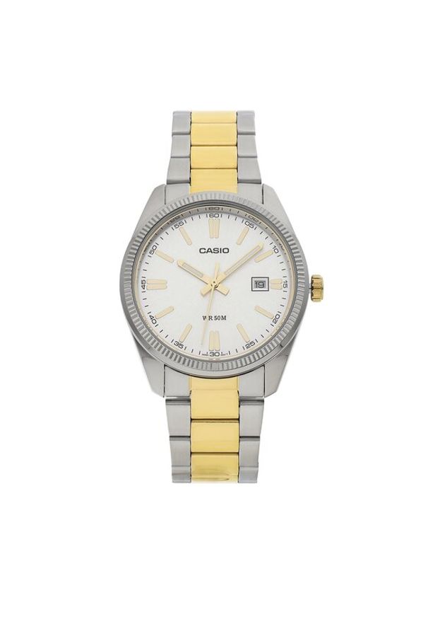 Casio Zegarek MTP-1302SG-7AVEF Srebrny. Kolor: srebrny