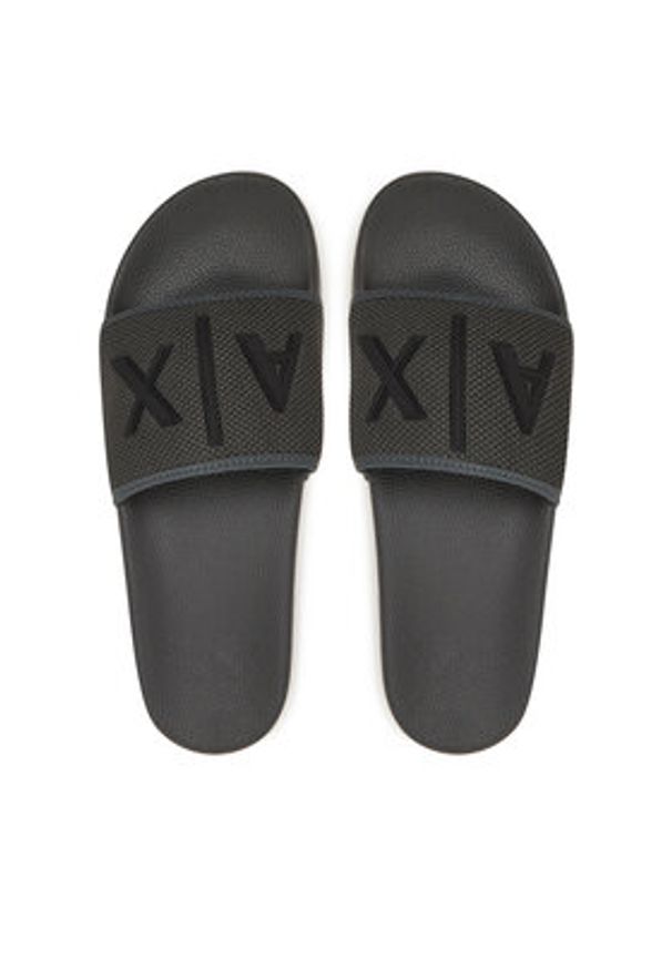 Armani Exchange Klapki XUP001 XV820 R401 Czarny. Kolor: czarny. Materiał: materiał