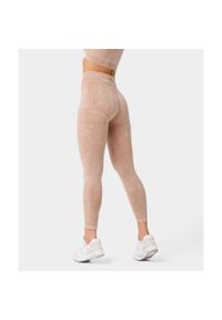 Legginsy Bezszwowe sportowe dla kobiet Carpatree Yasmine z wysokim stanem. Stan: podwyższony. Kolor: wielokolorowy, beżowy, brązowy