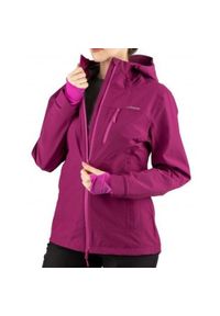 Kurtka trekkingowa damska Viking Trek Pro przeciwdeszczowa hardshell. Kolor: fioletowy, różowy, wielokolorowy. Materiał: hardshell. Sport: turystyka piesza #1
