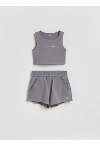 Reserved - Bawełniany komplet - ciemnoszary. Kolor: szary. Materiał: bawełna #1