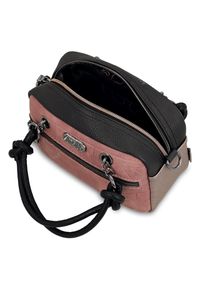 Brązowa Zgrabna Torebka Anekke Elegancki Kuferek Damski. Kolor: brązowy. Styl: elegancki. Rodzaj torebki: na ramię #5