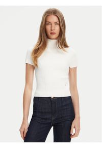 Guess Sweter W5YR04 Z0040 Biały Regular Fit. Kolor: biały. Materiał: syntetyk #1