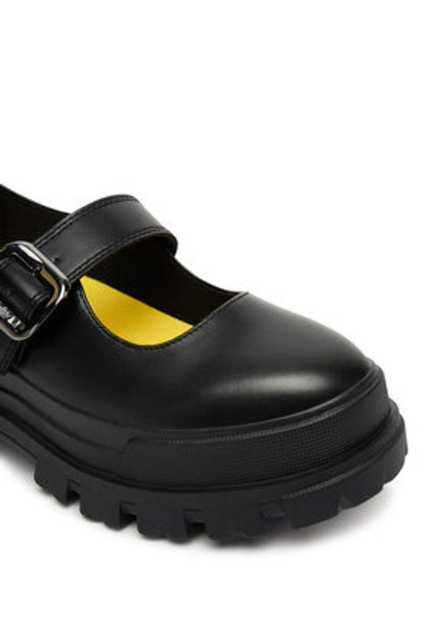 Buffalo Półbuty Aspha Loafer Buckle Os 1620046 Czarny. Kolor: czarny. Materiał: skóra