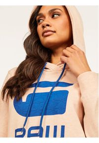 G-Star RAW - G-Star Raw Bluza Boyfriend Diamond Line Graphic Hooded D16236-A613-B243 Różowy Loose Fit. Kolor: różowy. Materiał: bawełna #4