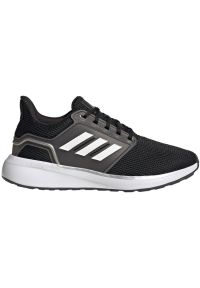 Adidas - Buty do biegania adidas EQ19 Run W GY4731 czarne. Zapięcie: sznurówki. Kolor: czarny. Materiał: guma. Szerokość cholewki: normalna. Model: Adidas Cloudfoam. Sport: bieganie
