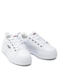 Fila Sneakersy Sandblast Kids FFK0038.10004 Biały. Kolor: biały. Materiał: skóra
