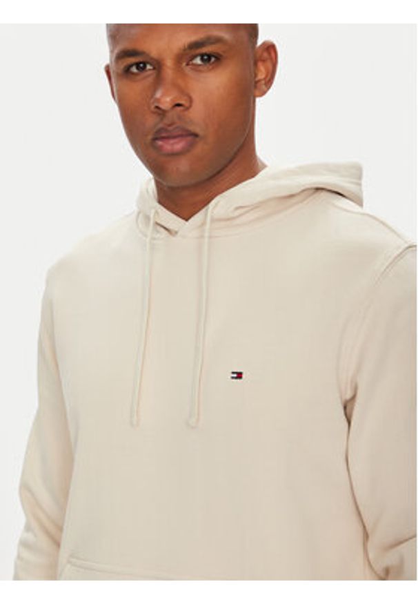 TOMMY HILFIGER - Tommy Hilfiger Bluza Essential MW0MW37235 Beżowy Regular Fit. Kolor: beżowy. Materiał: bawełna