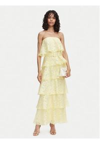 ACCESS FASHION Sukienka wieczorowa 63-3388-0291 Żółty Regular Fit. Kolor: żółty. Materiał: syntetyk. Styl: wizytowy #2