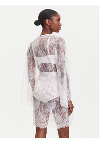 Hunkemöller Szlafrok Magdalena 302070 Biały. Kolor: biały. Materiał: syntetyk
