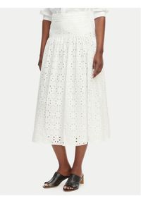 Marella Spódnica maxi Ballo 2615101042 Biały Regular Fit. Kolor: biały. Materiał: bawełna #1