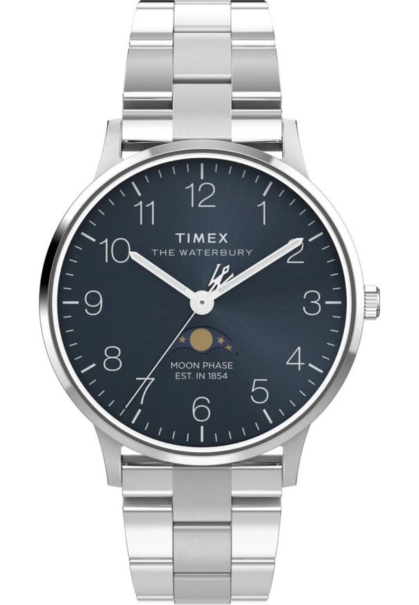 Zegarek Timex Zegarek męski TW2W75700 srebrny. Kolor: srebrny