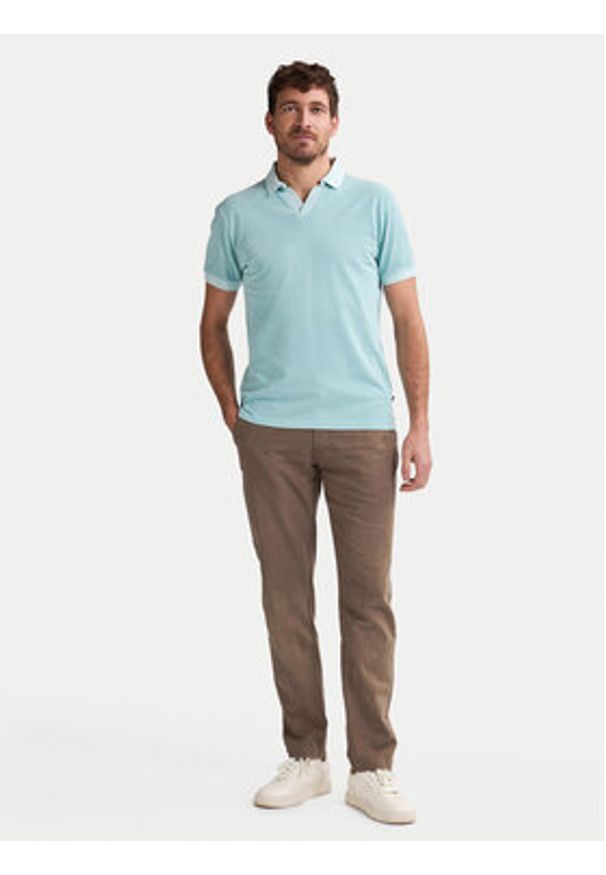 Petrol Industries Polo M-1050-POL910 Niebieski Regular Fit. Typ kołnierza: polo. Kolor: niebieski. Materiał: bawełna