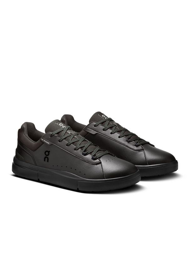 On - ON THE ROGER Advantage Black | Black Sneakersy męskie. Okazja: na co dzień. Kolor: czarny. Materiał: jeans, materiał. Wzór: jednolity. Sport: tenis