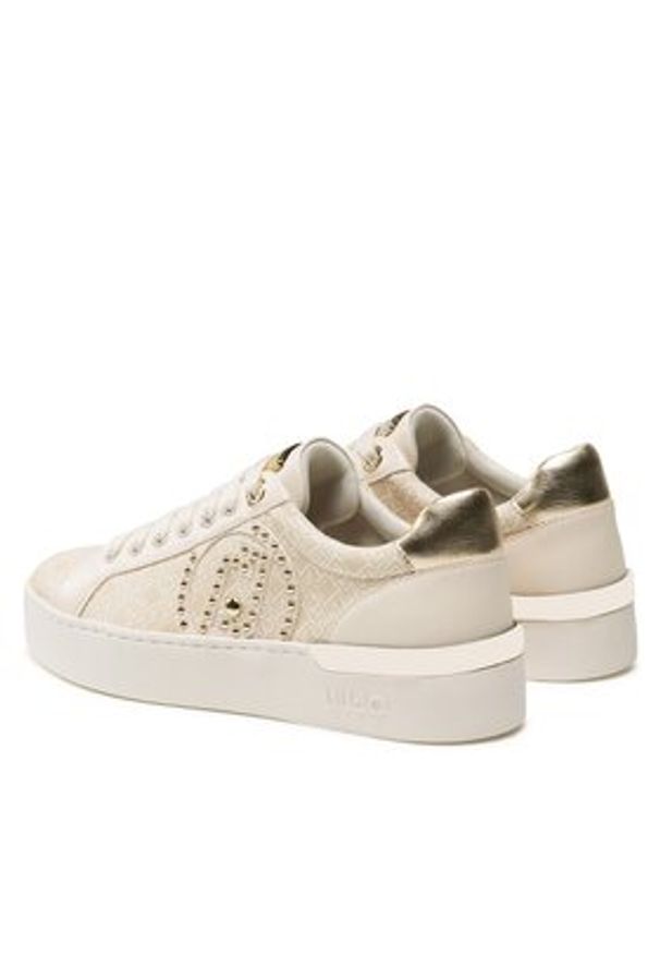 Liu Jo Sneakersy Silvia 92 BF3041 EX191 Beżowy. Kolor: beżowy. Materiał: skóra