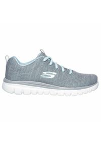 skechers - Obuwie Sportowe Damskie Skechers Graceful-Twisted Fortune Szary. Kolor: szary. Materiał: guma, syntetyk, tkanina, materiał. Sport: turystyka piesza