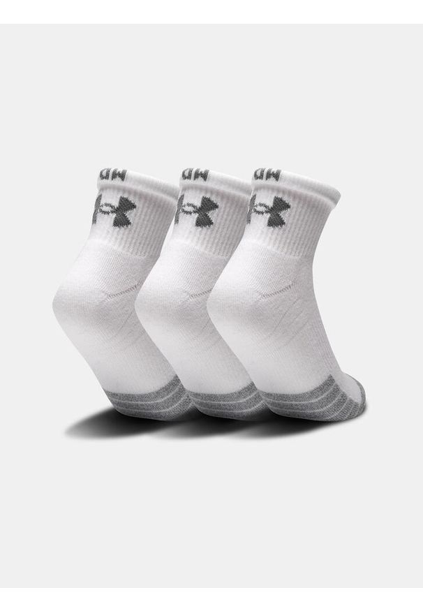 Skarpety sportowe Under Armour HEATGEAR QUARTER. Kolor: biały. Sport: fitness