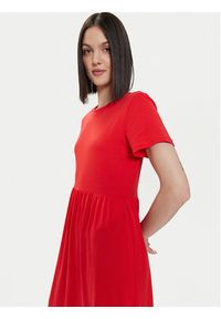 only - ONLY Sukienka codzienna May 15252525 Czerwony Regular Fit. Okazja: na co dzień. Kolor: czerwony. Materiał: bawełna. Typ sukienki: proste. Styl: casual #3