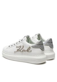 Karl Lagerfeld - KARL LAGERFELD Sneakersy Kapri KL62511G Biały. Kolor: biały. Materiał: skóra