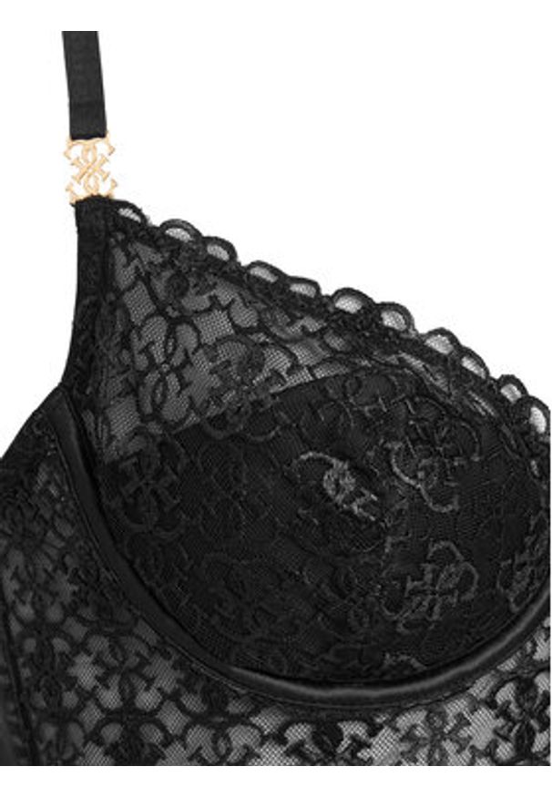 Guess Biustonosz z fiszbiną O5BC14 K1760 Czarny. Kolor: czarny. Materiał: syntetyk