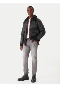 Wrangler Kurtka z imitacji skóry Shearling 112371854 Czarny Regular Fit. Kolor: czarny. Materiał: skóra #4