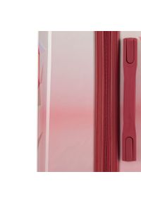 Wittchen - Średnia walizka z ABS-u z nadrukiem różowa. Kolor: różowy. Materiał: guma. Wzór: nadruk. Styl: wakacyjny #7