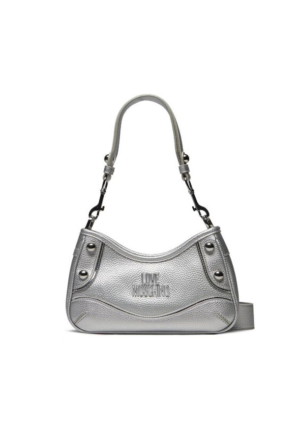 Love Moschino - LOVE MOSCHINO Torebka JC4140PP1IL1190B Srebrny. Kolor: srebrny. Materiał: skórzane