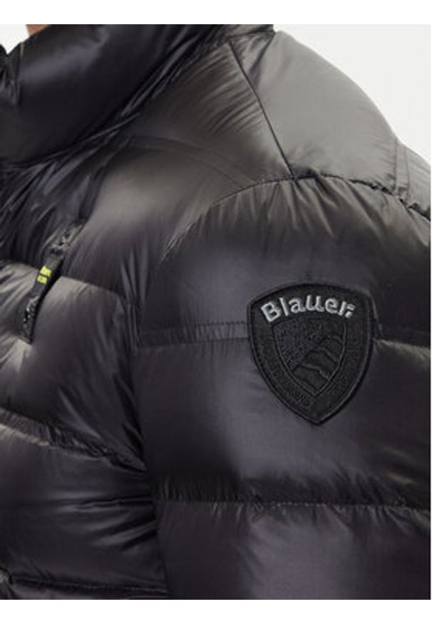 Blauer Kurtka puchowa 25WBLUC03090 Czarny Regular Fit. Kolor: czarny. Materiał: syntetyk
