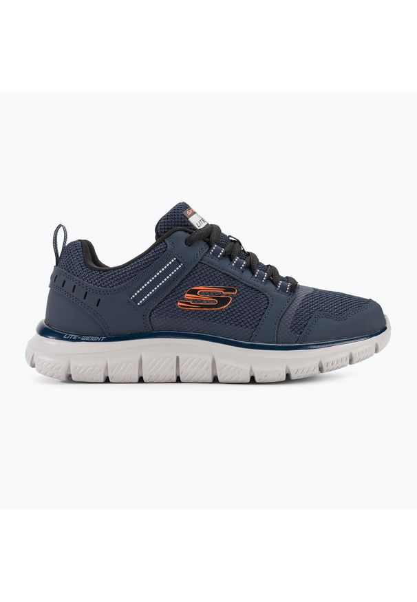 skechers - Buty męskie SKECHERS Track Knockhill. Okazja: na co dzień. Kolor: niebieski