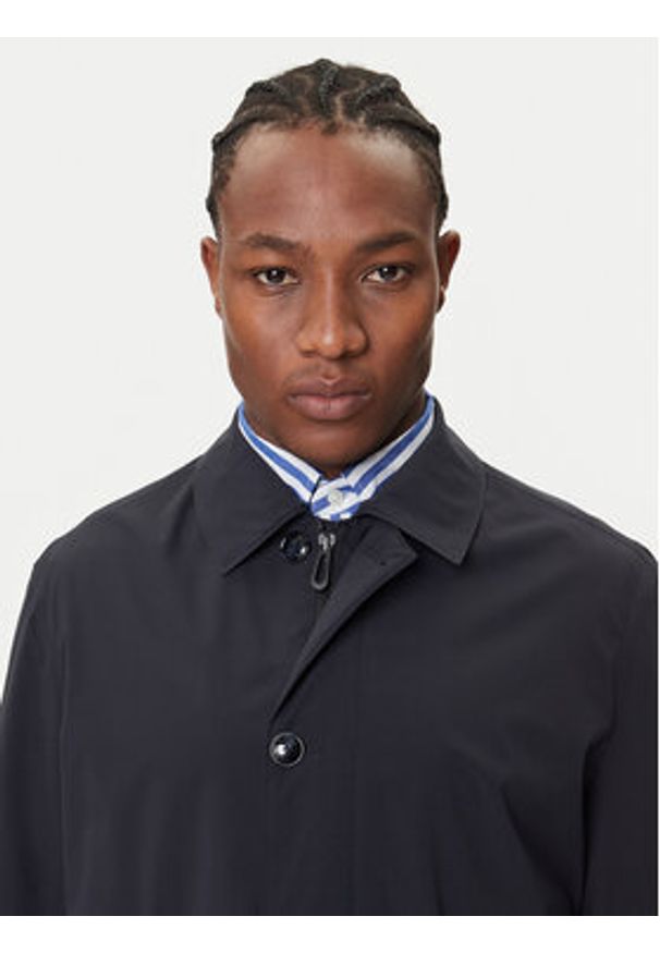 Bugatti Płaszcz przejściowy 535400-59030 Granatowy Slim Fit. Kolor: niebieski. Materiał: syntetyk