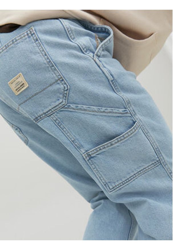 Jack & Jones Jeansy Eddie 12229556 Błękitny Loose Fit. Kolor: niebieski