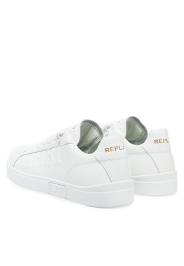 Replay - REPLAY Sneakersy GMZ3P .000.C0037L Biały. Kolor: biały. Materiał: skóra