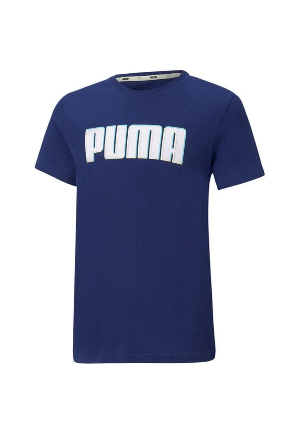 Dziecięce T-shirt Puma Alpha Graphic Tee B 116 - Komfort i styl. Kolor: wielokolorowy