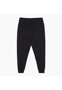 Cropp - Czarne joggery basic - Czarny. Kolor: czarny. Materiał: bawełna, poliester, syntetyk, materiał, włókno, dzianina. Długość: krótkie. Styl: klasyczny #1