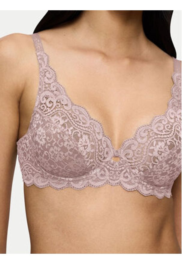 Triumph Biustonosz z fiszbiną Amourette 10209574 Różowy. Kolor: różowy. Materiał: syntetyk